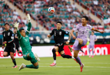 Mexico beat South Korea with an unusual goal and secured the top spot in their group.