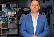 It is revealed that the businessman who struck a receptionist in Santa Fe was arrested for domestic violence in the U.S.