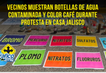 Residents protest at Casa Jalisco; they demand a solution from SIAPA for contaminated water