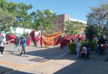 MULT marches in Oaxaca for the disappearances and murders of its members