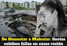The “Houses of Well-being” ended up becoming the Houses of Discomfort for families in Bosques de Río Medio, north of the Port of Veracruz.