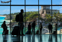 Mexico breaks record for international visitors, but tourism spending falls.