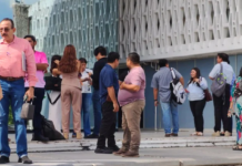 Tall buildings in Campeche feel aftershocks from the earthquake in Chiapas