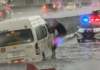 Hail and heavy rain flood the Mexico-Puebla highway; Metro Line A is affected