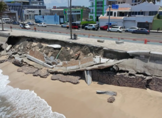 Reconstruction of the Mazatlán boardwalk will require an investment exceeding the 5 million pesos that had been announced