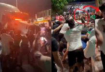 Uncontrolled celebrations: trailer pushed, patrol car attacked, and car assaulted during festivities in Puerto Escondido