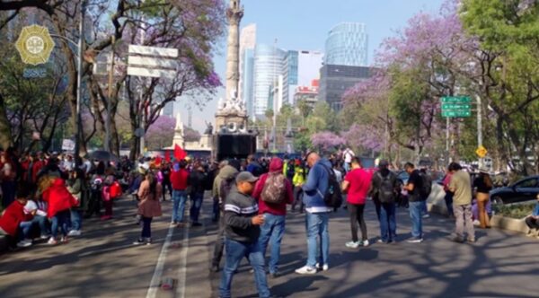 Atenco residents protest in CDMX