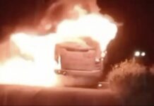 Armed Individuals Set Passenger Bus on Fire Following Pursuit with National Guard in Guanajuato