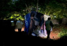 Evicted squatters block the Mérida ring road