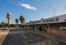 They use the Puerto Escondido airport as a truck terminal