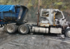 Burning of vehicles reported on the Córdoba–Orizaba highway.