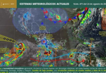 Which Mexican states will be affected by the rainy spell?