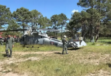 Black Hawk helicopter crash in Durango leaves seven injured.
