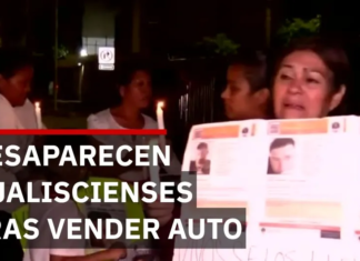Families of three missing persons demand answers and house searches in Michoacán.