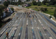Santa Ana-Chiautempan Interchange in Tlaxcala reaches 70% completion.