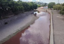 Textile plant in Tlaxcala suspended for dyeing the Zahuapan River red.