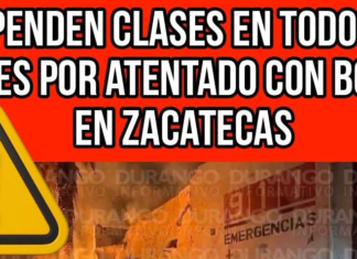 Explosion outside the Ojocaliente police headquarters leaves seven injured and forces the suspension of public activities.