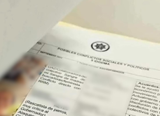 “Blacklist” of journalists and activists bearing official letterhead reported in Zacatecas.