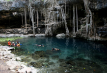 Fragile underground world: in Yucatán, 98% of the surface is karst.