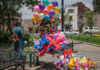Out-of-town street vendors take over downtown Morelia; the majority come from Orizaba, Veracruz.